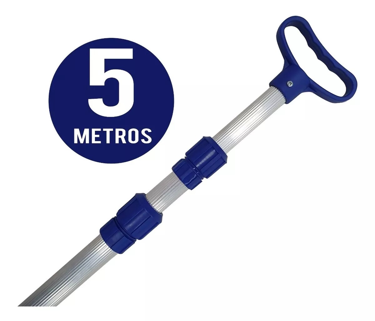CABO TELESCOPICO 5 MTS ESTRIADO SEMPRE . AZUL