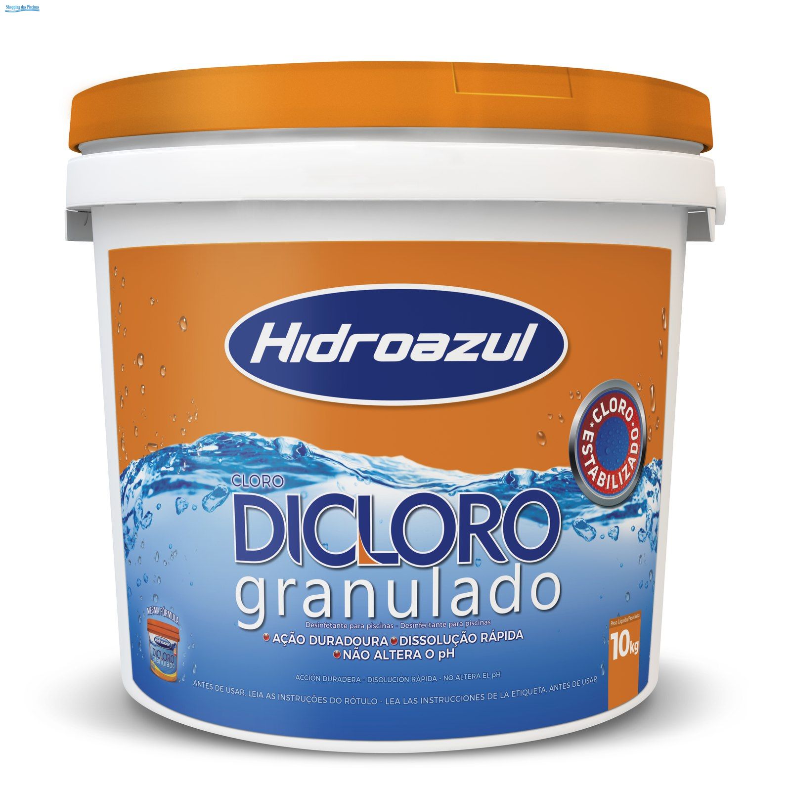 DICLORO GRANULADO 10kg - HIDROAZUL