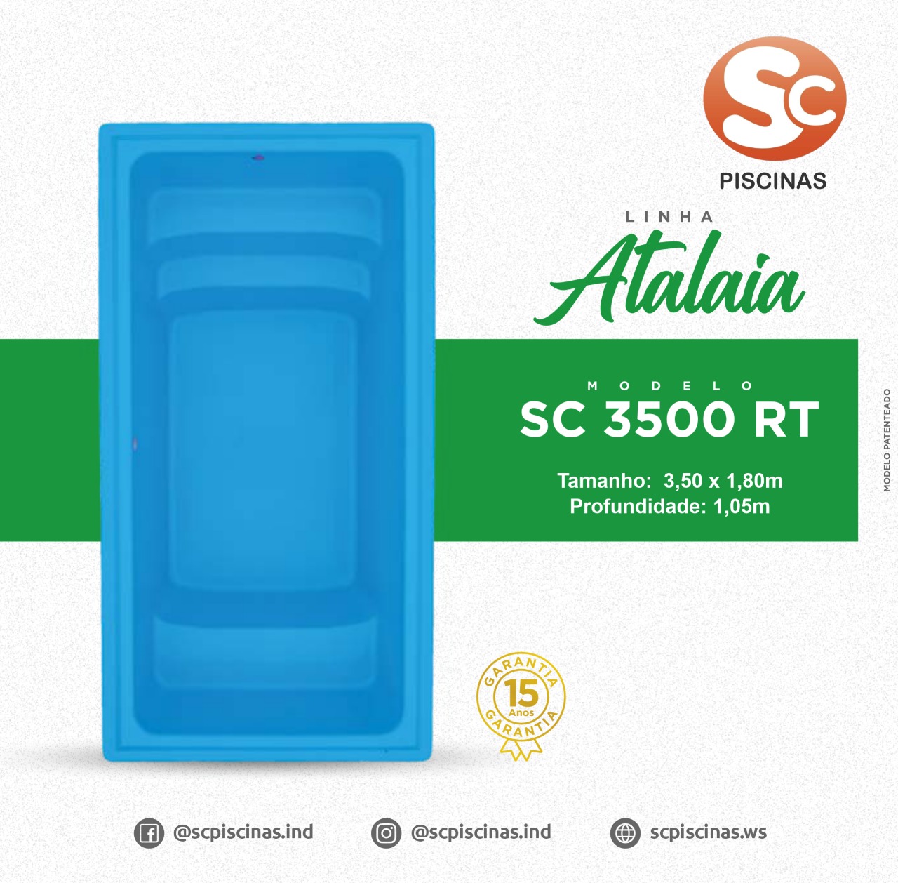 ATALAIA SC 3500 RT - 3,50X1,80X1,05M