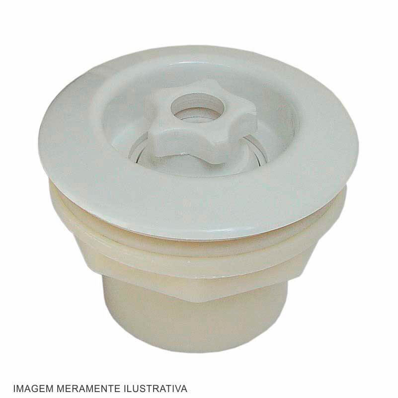 RETORNO EM ABS BRANCO PARA PISCINA FIBRA  50MM