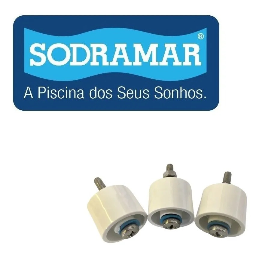 ROLETE PLASTICO COMPLETO ASPIRADOR 03 RODAS SODRAMAR